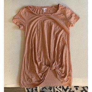 BP brass plum nordstrom peach tee tshirt scoop neck xs
